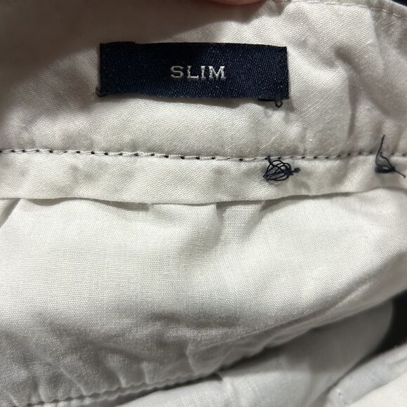 J. Crew Factory Slim-fit flex chino pant in Navy Blue EUC size 32/34 - Picture 9 of 11